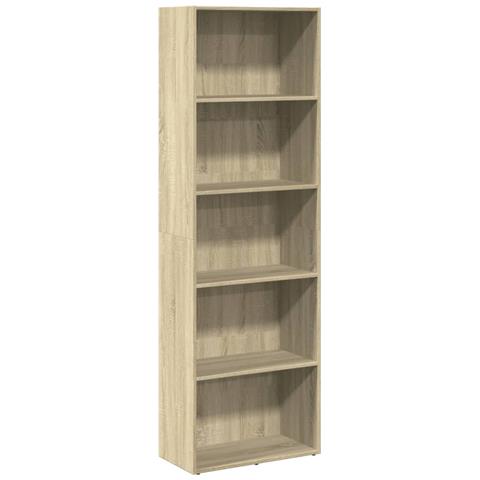 Libreria Rovere Sonoma 60x30x189 Cm In Legno Multistrato - Foto 2