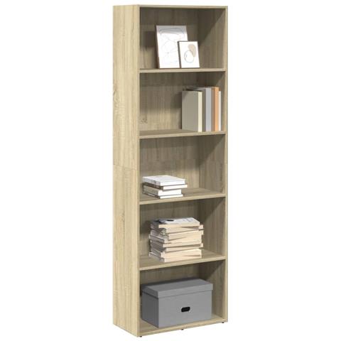 Libreria Rovere Sonoma 60x30x189 Cm In Legno Multistrato - Foto 1