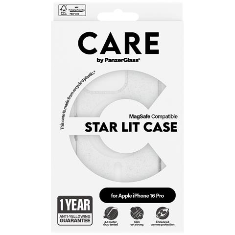 CARE by PG White MagS iPhone16 6.3 Pro custodia per cellulare Cover Trasparente - Foto 4
