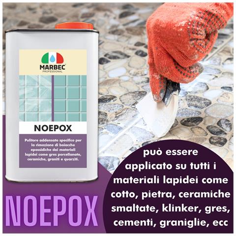 Noepox 1lt Detergent + Tampone Nero - Come Rimuovere Boiacche Epossidiche - Foto 5