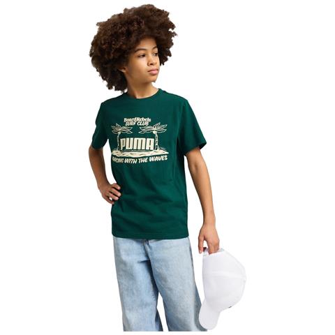Mid90s Graphic Tee Iii B 68515260, Bambini, Verde, 152 - Foto 1