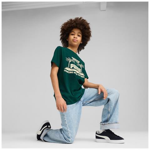 Mid90s Graphic Tee Iii B 68515260, Bambini, Verde, 152 - Foto 2