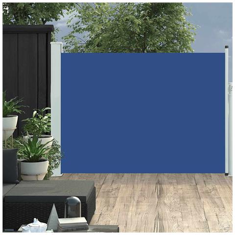 Lusso Casadino -  Tenda Laterale Retrattile Per Patio 100x500 Cm Blu - Foto 8