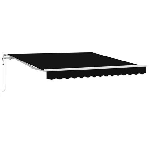 Tenda Retrattile Automatica  Nera 300x250 cm, Tessuto di Riscambio per Tenda  per Telaio 3x2.5 m Nera - Foto 1