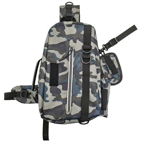 Borsa Da Pesca Multifunzionale Da Esterno - Organizza La Tua Attrezzatura Da Pesca Grey Camouflage - Foto 1