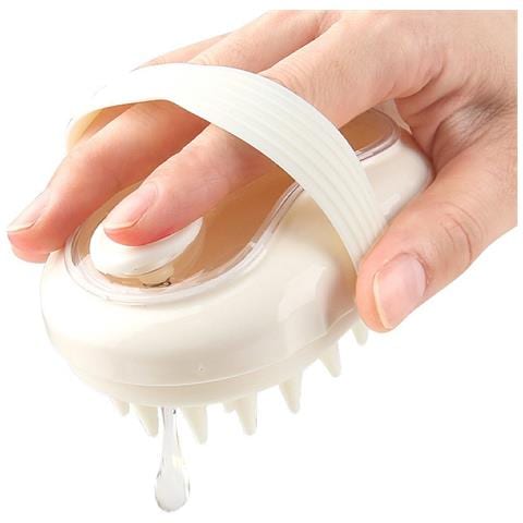 Spazzola Per Shampoo Con Dispenser Di Liquido - Massaggiatore Per Cuoio Capelluto Ed Esfoliante White - Foto 4