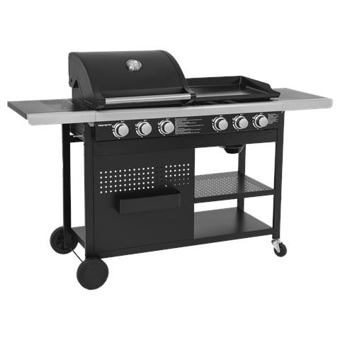 Barbecue A Gas Vesuvio Duo - 3 Bruciatori + Plancha 3 Bruciatori - Foto 1