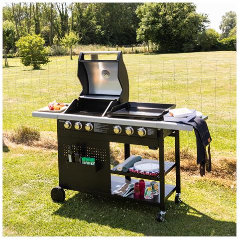 Barbecue A Gas Vesuvio Duo - 3 Bruciatori + Plancha 3 Bruciatori - Foto 2