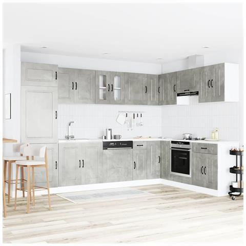 Mobile da cucina Kalmar 2 pcs Grigio 80 x 46 x 81.5 cm - Foto 2