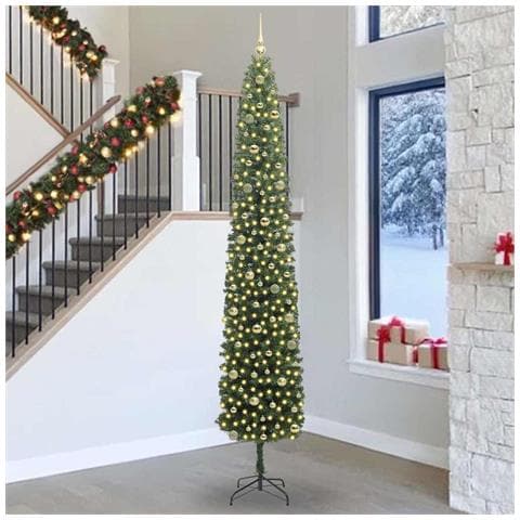 Albero di Natale artificiale con 300 LED Verde 270 cm - Foto 2