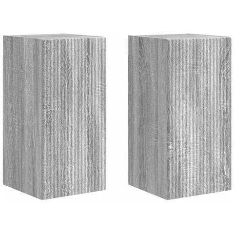 Mobile TV da parete 2 pcs Grigio Sonoma 30 x 31 x 60 cm - Foto 1