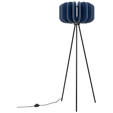 Lampada Da Terra Mula 45 Navy Sl. 1865 - Moderno Lampada Da Terra Blu Navy /nero 134x45x45 Cm - Foto 2