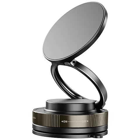 Supporto Magnetico Per Smartphone Girevole E Fissaggio A Ventosa, Nero - Foto 1