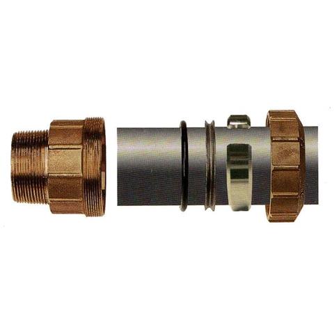 Raccordo Pe 40mm Ottone  Giunto Filettato 1 1/4  Per Acqua Potabile  Boni-shop - Foto 2