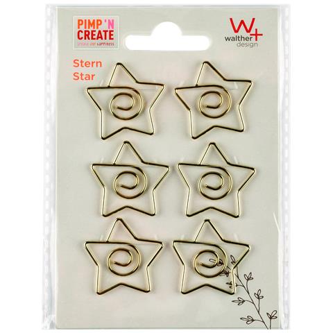 Graffetta Decorativa In Metallo, Pimp And Create, Stella, Oro - Foto 1