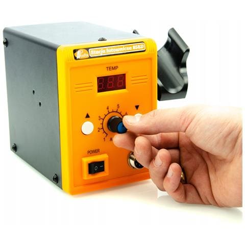 Stazione Saldante Hot-air 858d Con Set 3 Ugelli + Saldatore Di Precisione Op60w - Potenza 700w, Regolazione Temperatura 100-500°c - Foto 2