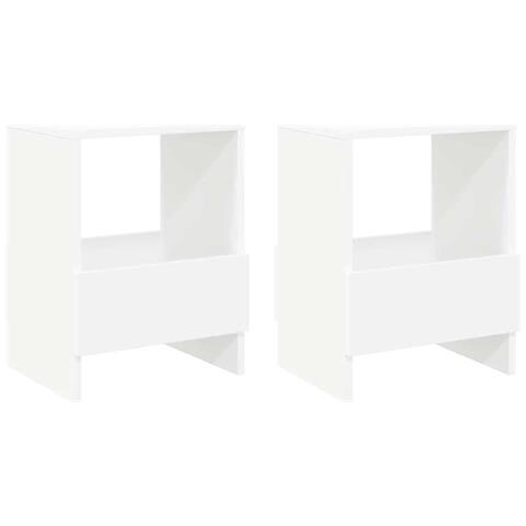 Scaffale per riviste 2 pcs Bianco 35 x 30 x 45 cm - Foto 1