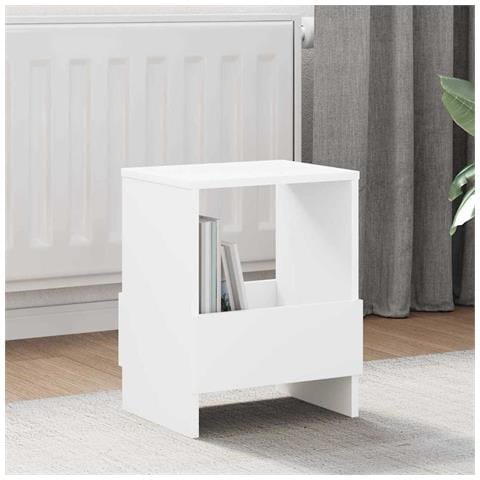 Scaffale per riviste 2 pcs Bianco 35 x 30 x 45 cm - Foto 2