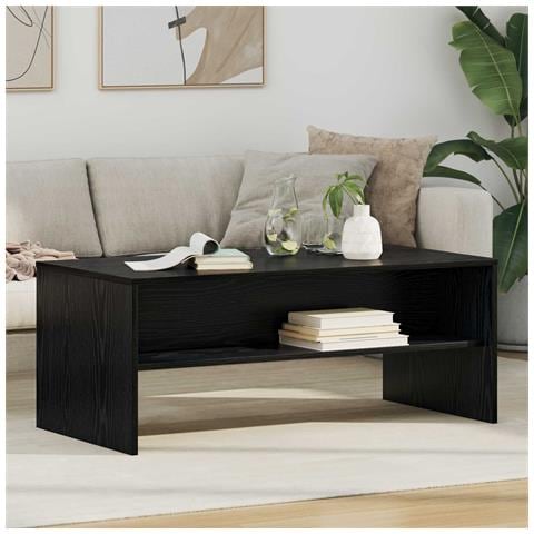 Tavolino da salotto Rovere Nero 100 x 50 x 40 cm - Foto 2