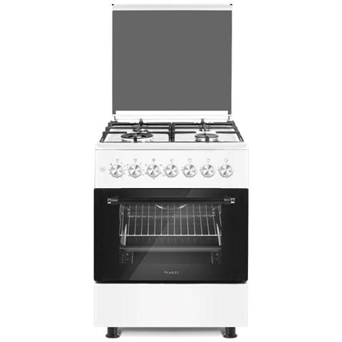 Cucina 4 fuochi a gas 60×60 Forno Elettrico Ventilato Bianco L60EB - Foto 1