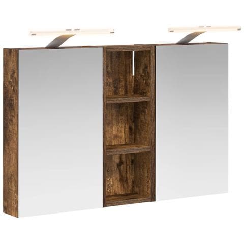 Set di Armadi da Bagno con lo scaffale 3 pcs 80 x 10,5 x 50 cm - Foto 1