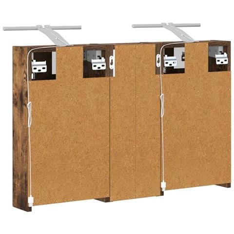 Set di Armadi da Bagno con lo scaffale 3 pcs 80 x 10,5 x 50 cm - Foto 9