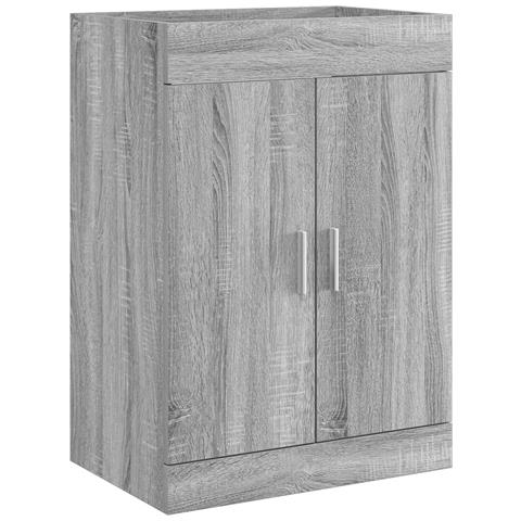 Mobiletto da Bagno Sotto Lavabo Sonoma grigio - Foto 1