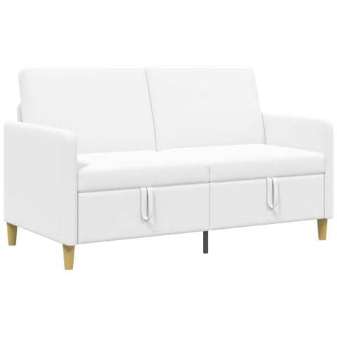 Divano con Storage Bianco 152 x 78 x 87 cm Poliestere - Foto 1