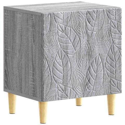 Comodino Sonoma grigio 43 x 34,5 x 50 cm Legno ingegnerizzato - Foto 1
