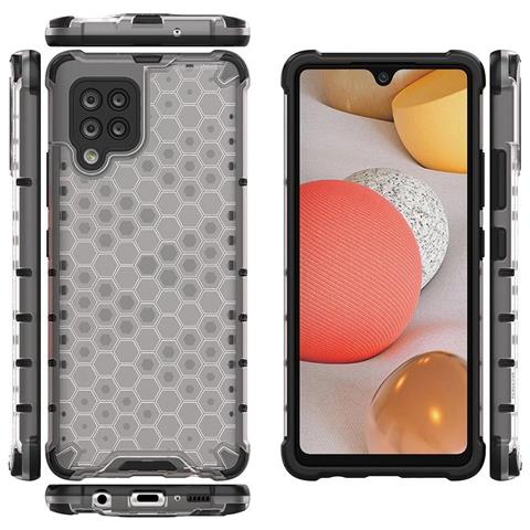 Coperchio A Nido D'ape Con Bumper In Tpu, Progettato Per Samsung Galaxy A42 5g, Trasparente. - Foto 1