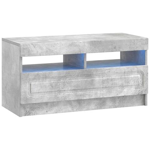 Mobile TV LED Grigio Cemento Legno ingegnerizzato - Foto 1