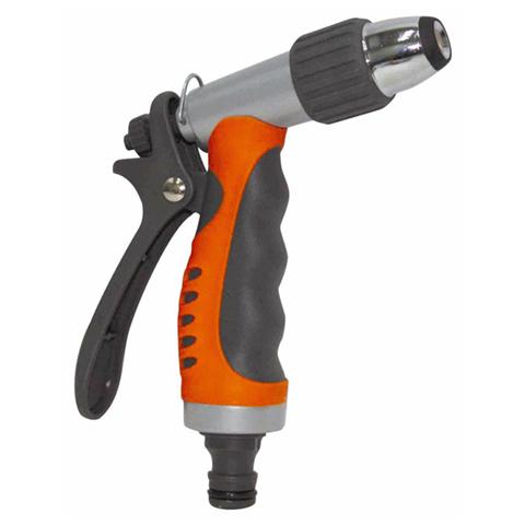 Pistola per tubo in metallo impunatura antiscivolo getto regolabile - Foto 1