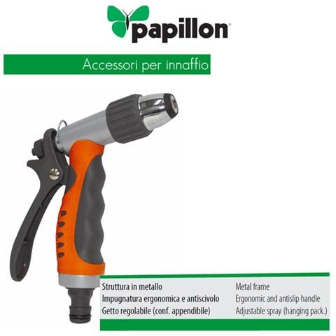 Pistola per tubo in metallo impunatura antiscivolo getto regolabile - Foto 2