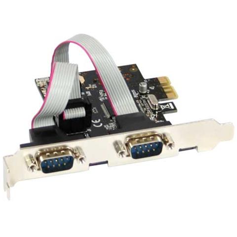 scheda seriale aggiuntiva, i0-controller, pcie (pci-express) , 2x sud-d 9pin maschio, moschip mcs9922 cv - Foto 1