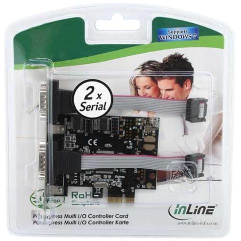 scheda seriale aggiuntiva, i0-controller, pcie (pci-express) , 2x sud-d 9pin maschio, moschip mcs9922 cv - Foto 2