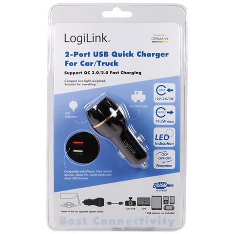 IUSB2-CAR-3AQC3 - Caricatore da Auto 2 USB QC 3.0 e 2.0 Fast Charging - Foto 7