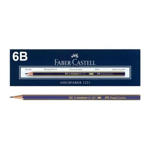 Faber Castell 112506 - Matita Di Grafite Goldfaber 1221 - 6b - Conf. 12 Pz - Foto 1