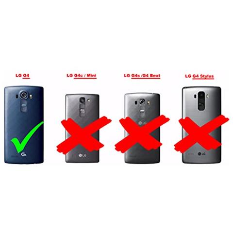 Custodia Compatibile Con Lg G4 In Rosso Mela - Coperchio Protettivo In Design Flip Con Chiusura Magnetica - Foto 2