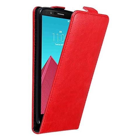 Custodia Compatibile Con Lg G4 In Rosso Mela - Coperchio Protettivo In Design Flip Con Chiusura Magnetica - Foto 1