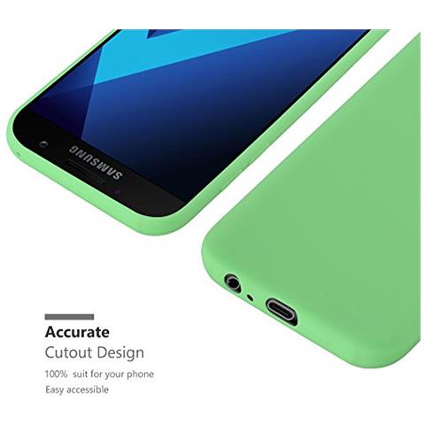 Custodia Compatibile Con Samsung Galaxy A3 2017 In Candy Pastello Verde - Coperchio Protettivo In Silicone Tpu Flessibile - Foto 2