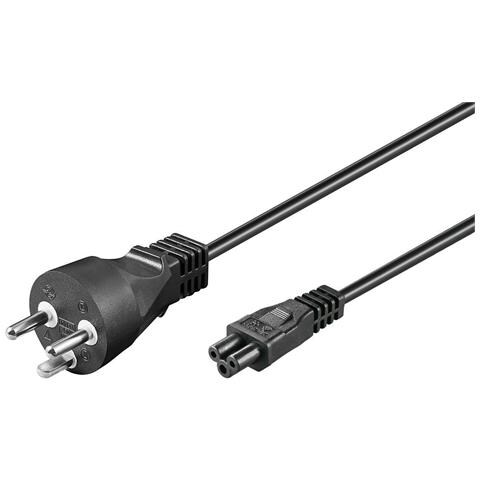 Pe120805 Cavo Di Alimentazione Nero 0,5 M Spina Di Alimentazione Di Tipo K Accoppiatore C5 (powercord Dk To - Foto 2