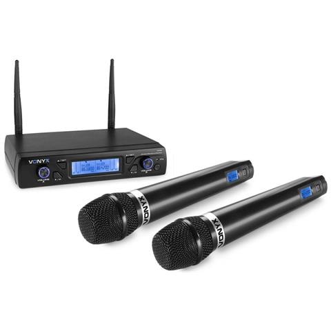 Wm62 Wireless Microphone Uhf 16ch With 2 Handheld Microphones Wireless Microphone Uhf 16ch With 2 Handheld Microphones - Foto 2
