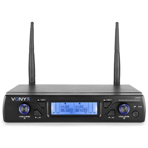 Wm62 Wireless Microphone Uhf 16ch With 2 Handheld Microphones Wireless Microphone Uhf 16ch With 2 Handheld Microphones - Foto 3