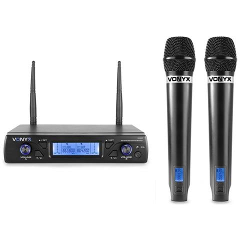 Wm62 Wireless Microphone Uhf 16ch With 2 Handheld Microphones Wireless Microphone Uhf 16ch With 2 Handheld Microphones - Foto 1