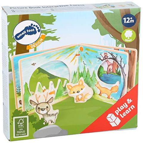 Calcetto Company-libro Illustrato Nella Foresta Legno Composto Da Quattro Pagine Per Gioco A Interattivo Giocattolimulticolore11234 - Foto 5