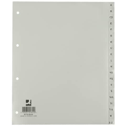 Divisori Alfabetici A-z 24,5x29,7 Cm Grigio 20 Pagine Kf01844 - Foto 1
