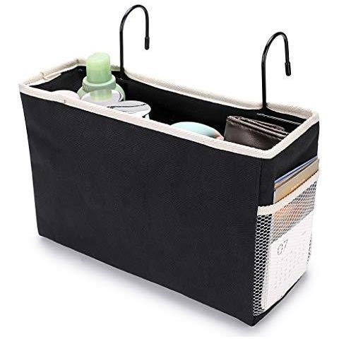 Comodino Hanging Bagagli Tasche Bed Cesti Comune Letto Organizzatore Caddy Desktop Di Storage Rack Per La Casa Ufficio Scolastico Dormitorio Letto A Castello (nero)  - Foto 1
