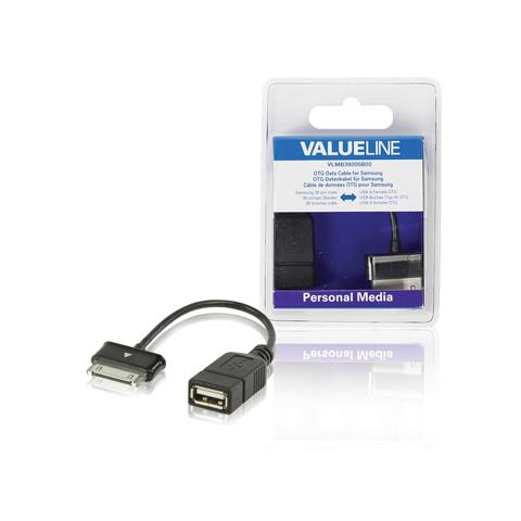 VLMB39205B02, USB A, Samsung 30-p, Maschio / femmina, Rame, Nero, Nylon / Polyvinyl Chloride (PVC)  - Foto 1