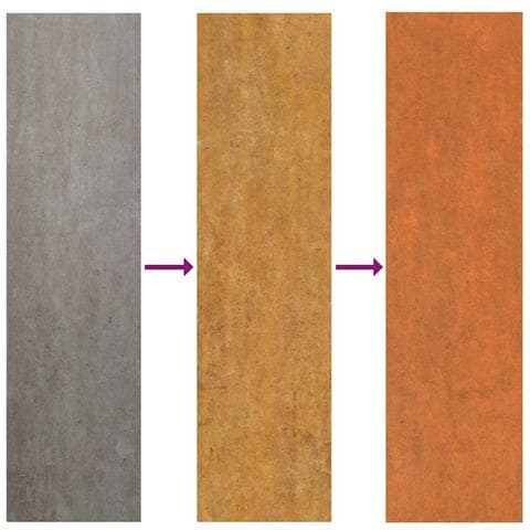 Letto Rialzato da Giardino Ruggine 160x40x77 cm Acciaio Corten - Foto 8