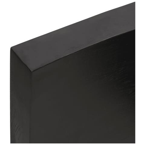 Piano Bagno Marrone Scuro 140x50x (2-6) cm Legno Trattato - Foto 10